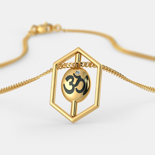 Diamond Pendant In Yellow Gold (3.76 Gram) With Diamonds (0.010 Ct)