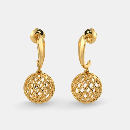 Plain Gold Earrings 200 Earring Designs Online In The Shaze Drop Earrings